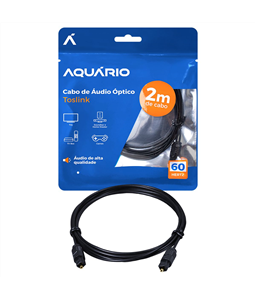 Cabo Audio �ptico 2m Toslink Home Theater SoundBar Aqu�rio