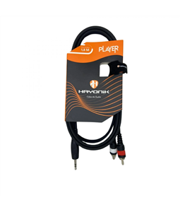 Cabo Auxiliar P2 (3,5mm) Rca 1,8m �udio Plug Est�reo Hayonik