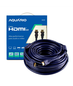 Cabo Hdmi 15m 2.0 Resolu��o 4k Blindado 3D Xbox Smart TV Box