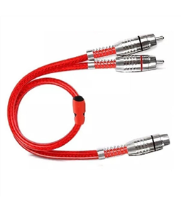 Cabo Rca Stetsom Y 1 F�mea 2 Machos Blindado Banhado N�quel