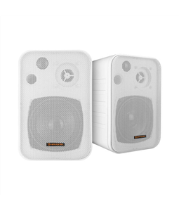 Caixas Som Ambiente Hayonik MSB60N Branca c/ suporte Par 60w