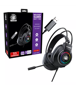 Headset Fone Gamer c/ Microfone Led Rgb X5-2000 5+ Usb 7.1