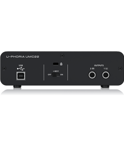 Interface �udio Behringer UMC-22 U-Phoria Usb P10 XLR/TRS