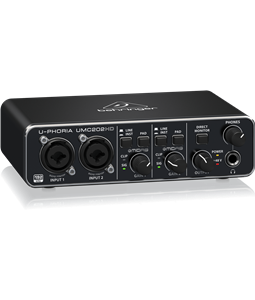 Interface �udio Behringer UMC202HD U-Phoria Usb P10 XLR/TRS