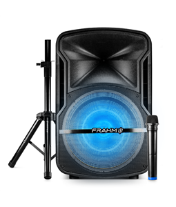 Kit karaok� Caixa Som Bluetooth CMF670 c/ Mic e Tripe Frahm