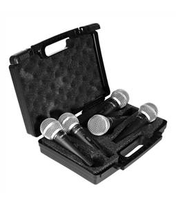 Kit Microfone c/5 Maleta SK-M48 Skypix Din�mico Profissional