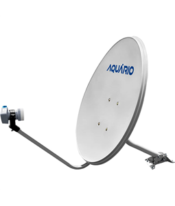 Kit Satbox Antena Parab�lica 60cm E Lnbf Cabo 15m Aqu�rio