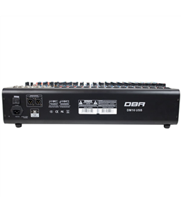 Mesa de Som DBR DM16 USB 16 Canais Bivolt 99 Efeitos Equalizador Profissional