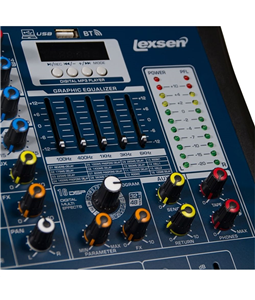Mesa de Som Lexsen 12 canais Lmx-12 Usb MP3 Bluetooth Bivolt