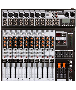 Mesa de Som SoundCraft SX1202FX USB Mixer 12 canais Anal�gica