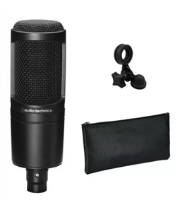 Microfone Audio-technica At2020 Condensador Cardioid Podcast Est�dio Youtuber