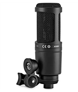 Microfone Audio-technica At2020 Condensador Cardioid Podcast Est�dio Youtuber