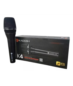 Microfone C/ Fio K4 Kadosh Din�mico Cardioide Profissional