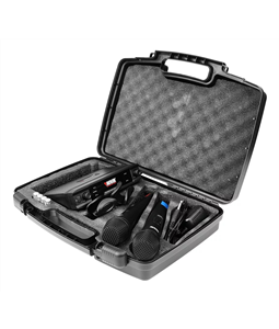 Microfone Duplo S/ Fio Novik Unk330 UHF Bivolt Case Cachimbo