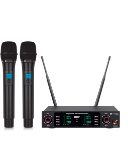 Microfone Kadosh K-492M Duplo Din�mico Cardio�de s/ Fio Rec