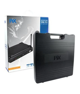 Microfone Pix S/fio Px-1000c Uhf Duplo M�o Headset/Lapela