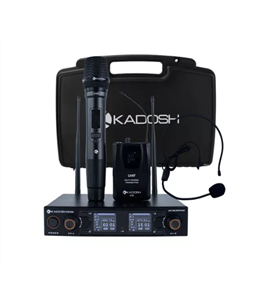 Microfone S/ Fio Kadosh K502C Recarreg�vel c/ Lapela Headset