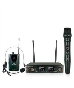 Microfone S/ Fio Kadosh K502C Recarreg�vel c/ Lapela Headset