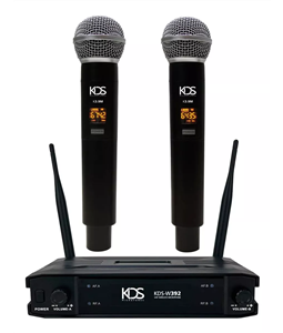 Microfone Sem Fio K392M Duplo M�o Profissional Kadosh