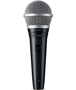 Microfone Shure PGA48-LC de M�o Din�mico c/ Bag e Cachimbo