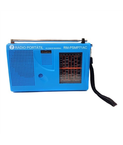 R�dio FM/OM/OC Port�til 7 Faixas RMPSMP71AC Motobras Azul