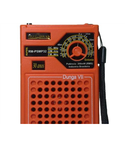 Radio Motobras  Pilha Dunga Port�til Rm-Psmp32 Fm/Am Laranja