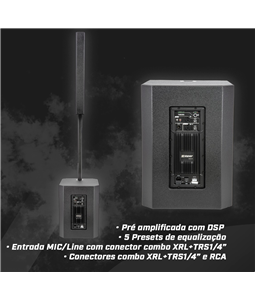 Sistema Caixa Ativa Coluna com Subwoofer 15? TWS 815 Staner