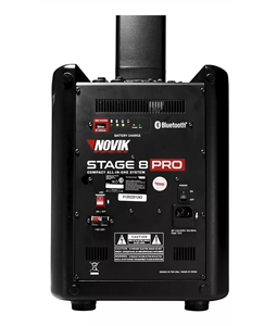 Sistema Som Port�til Com Bateria Stage 8 Pro 400w Novik Neo