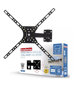 Suporte TV BRA3.0 Universal Tri Articul�vel 10 at� 60 Polegadas Brasforma