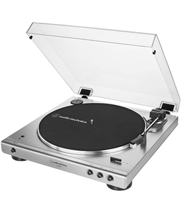 Toca Discos Vinil Audio-Technica AT-LP60XBT Bluetooth Prata